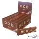 OCB Rolling paper Slim Virgin Brown with filters - 32pcs