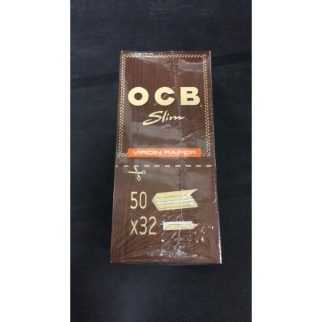 OCB Cartina da rollare Slim Virgin Brown - 50pz
