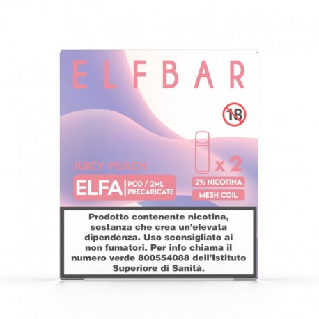ElfBar ELFA Pod Prefilled - Juicy Peach - 20mg/ml - 2pz
