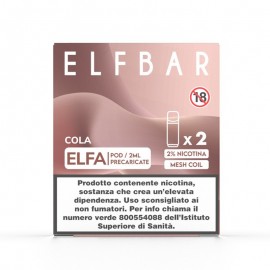 ElfBar ELFA Pod Precaricate - Cola - 20mg/ml - 2pz