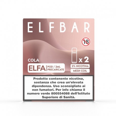 ElfBar ELFA Pod Precaricate - Cola - 20mg/ml - 2pz