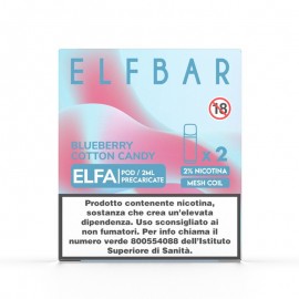 ElfBar ELFA Pod Precaricate - Blueberry Cotton Candy- 20mg/ml - 2pz