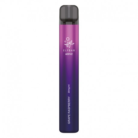 Elf bar 600 V2 DISPOSABLE - Grape Raspberry