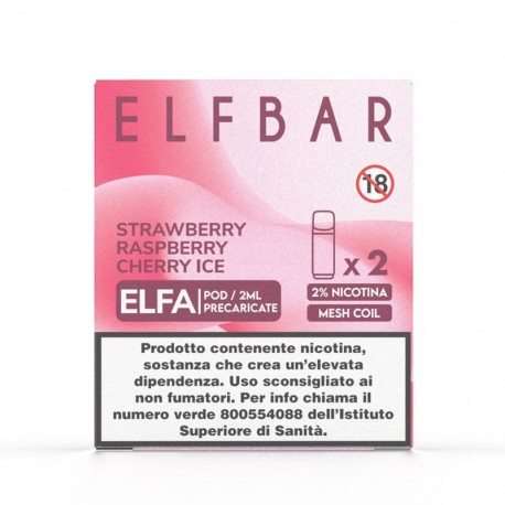 ElfBar ELFA Pod Prefilled - Strawberry Raspberry Cherry - 20mg/ml - 2pcs