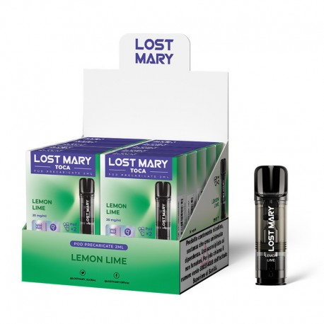 Lost Mary Toca Pod Prefilled - Lemon Lime - 20mg/ml - 2pz