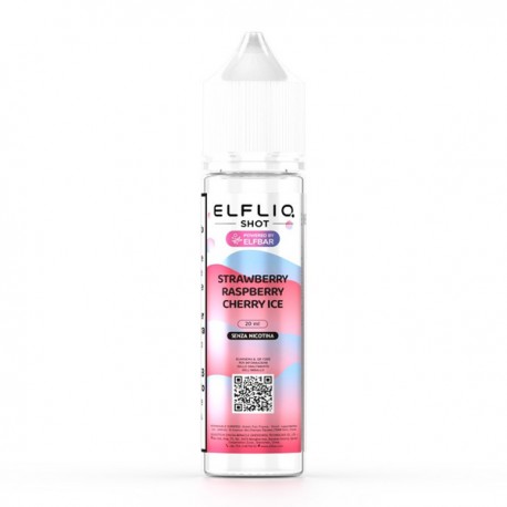 ELFLIQ Shot Strawberry Raspberry Cherry Ice - Mix and Vape - 20ml