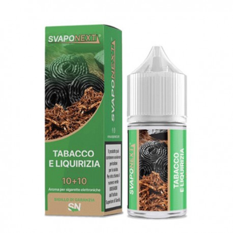 SvapoNext Tabacco e Liquirizia - Mini Shot 10+10