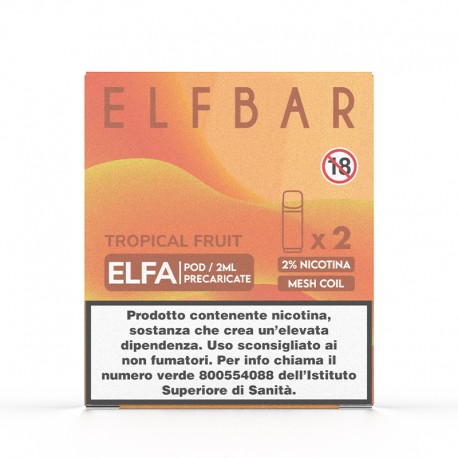 ElfBar ELFA Pod Prefilled - Tropical Fruit - 20mg/ml - 2pcs