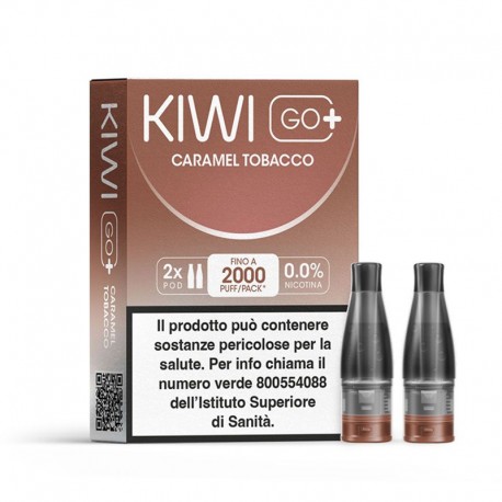 Kiwi Go Plus Pod Precaricate - Caramel Tobacco - 2ml - 2pz