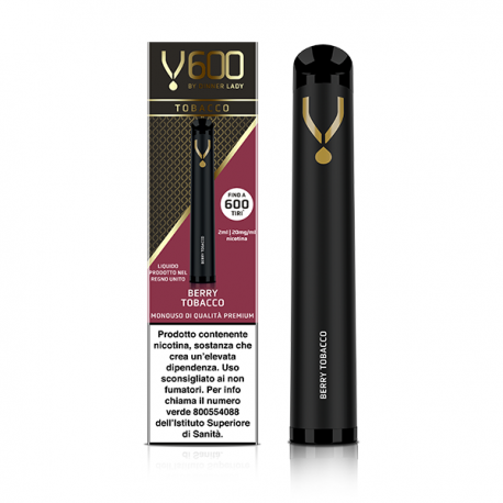 Dinner Lady DISPOSABLE V600 Berry Tobacco 2ml - 20mg/ml