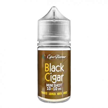Cyber Flavour Black Cigar - Mini shot 10+10