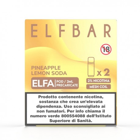 ElfBar ELFA Pod Prefilled - Pineapple Lemon Soda - 20mg/ml - 2pcs