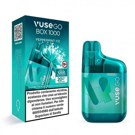 Vuse GO Box 1000 Usa e Getta Peppermint Ice 2ml