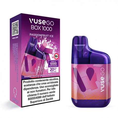 Vuse GO Box 1000 Usa e Getta Passionfruit Ice 2ml