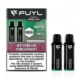 Dinner Lady Fuyl Pod Prefilled - Watermelon Pomegranade - 2pcs