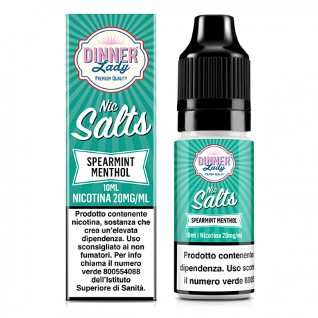 Dinner Lady Nic Salts Spearmint Menthol - 10ml
