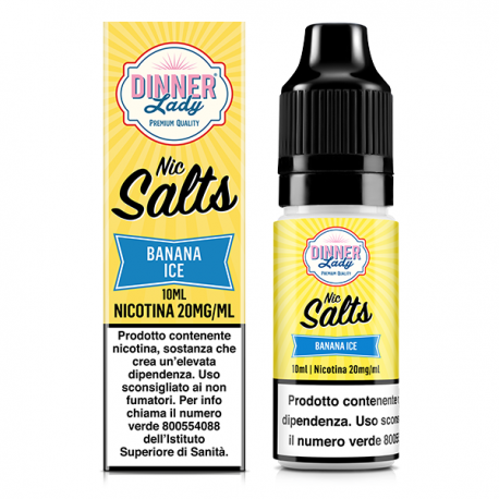 Dinner Lady Nic Salts Banana Ice - 10ml
