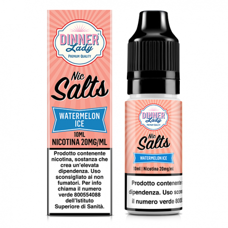 Dinner Lady Nic Salts Watermelon Ice - 10ml