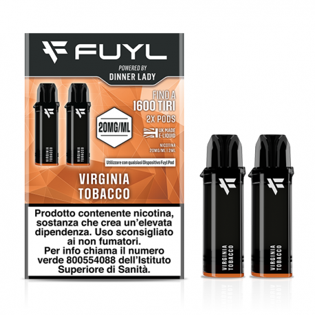 Dinner Lady Fuyl Pod Prefilled - Virgin Tobacco - 2pcs