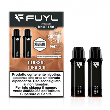 Dinner Lady Fuyl Pod Precaricata - Classic Tobacco - 2pcs