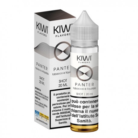 Kiwi Panter Tabacco e Liquirizia - Vape Shot 20ml