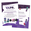 Flyer VAPR. materiale promozionale