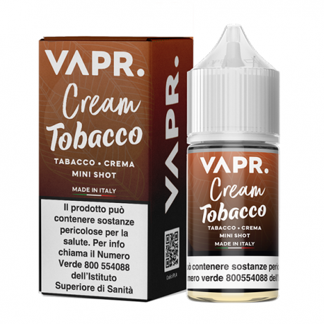 VAPR. Cream Tobacco Mini Shot 10 +10