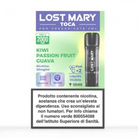 Lost Mary Toca Pod Precaricata - Kiwi Passion Fruit Guava - 20mg/ml - 2pz