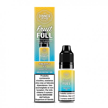 Dinner Lady Nic Salts Pineapple Ice - 10ml