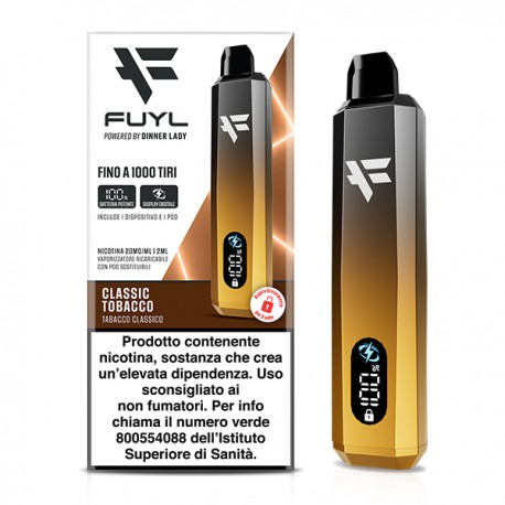 Dinner Lady Fuyl SL. S.Kit with Pod Classic Tobacco Prefilled - 20mg/ml