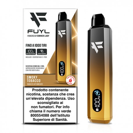 Dinner Lady Fuyl SL. S.Kit with Pod Smoky Tobacco Prefilled - 20mg/ml