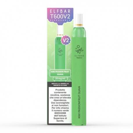 Elf bar T600 V2 DISPOSABLE - Kiwi Passion Fruit Guava