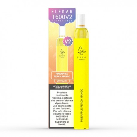 Elf bar 600 V2 DISPOSABLE - Pineapple Peach Mango
