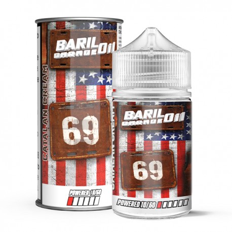 Eliquid France Baril Garage Oil 69 Catalan Cream - Vape Shot -