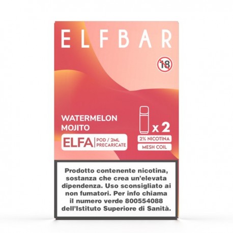 ElfBar ELFA Pod Precaricate - Watermelon Mojito - 2pcs