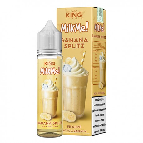 King Liquid MILKME! Banana Splitz - Mix and Vape - 20ml