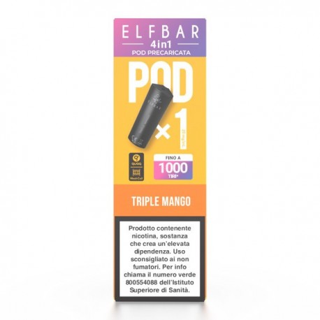 ElfBar 4in1 2ml Pod Prefilled - Triple Mango - 20mg/ml