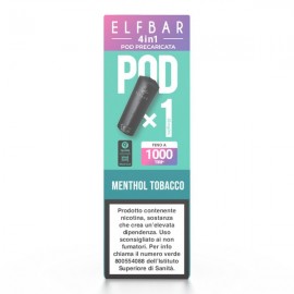ElfBar 4in1 2ml Pod Prefilled - Menthol Tobacco - 20mg/ml