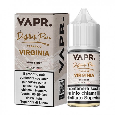 VAPR. Tabacco Virginia - Distillati Puri - Mini Shot 10+10