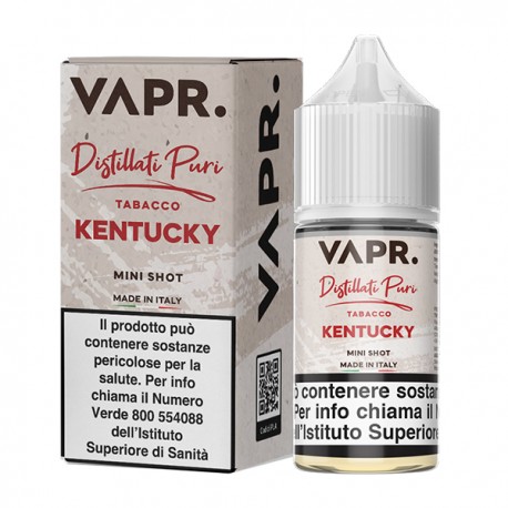 VAPR. Tabacco Kentucky - Distillati Puri - Mini Shot 10+10