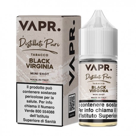 VAPR. Black Virginia - Distillati Puri - Mini Shot 10+10