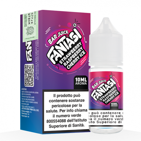 Fantasi Bar Juice Aroma Strawberry Raspberry Cherry Ice - 10ml