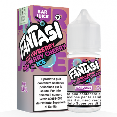 Fantasi Bar Juice Strawberry Raspberry Cherry Ice - Mini shot 10+10