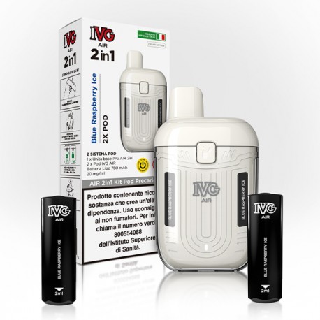 IVG Air Starter Kit Cream White - Blue Raspberry Ice