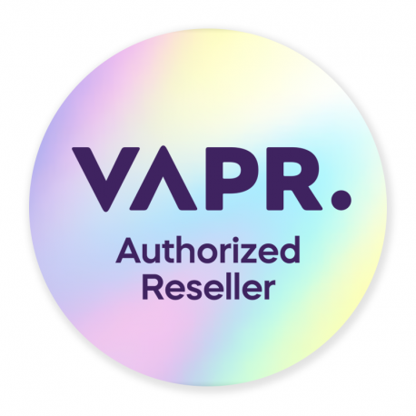 VAPR. Adesivo Rivenditore Autorizzato per Vetrina - 1pz