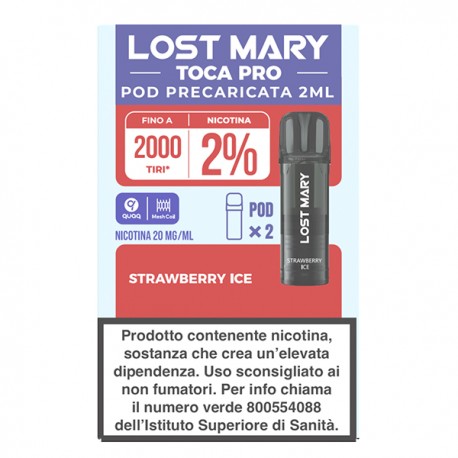 Lost Mary Toca PRO Pod Prefilled - Strawberry Ice - 2pz