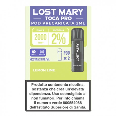 Lost Mary Toca PRO Pod Prefilled - Lemon Lime - 2pz