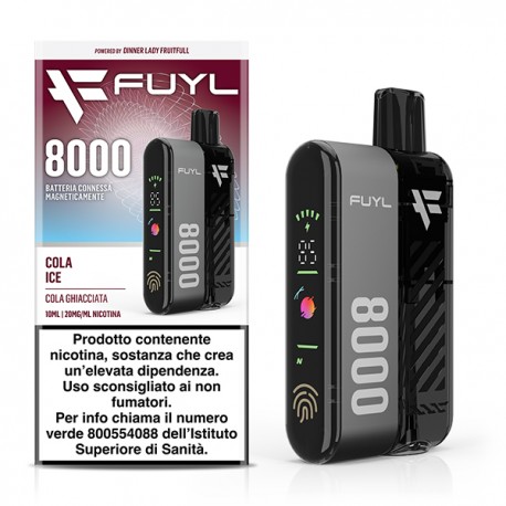 Dinner Lady Fuyl 8000 Starter Kit with Prefilled Pod Cola Ice -