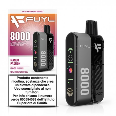 Dinner Lady Fuyl 8000 Starter Kit with Prefilled Pod Mango