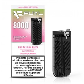 Dinner Lady Fuyl 8000 Pod Prefilled - Kiwi Passion Guava - 1pz